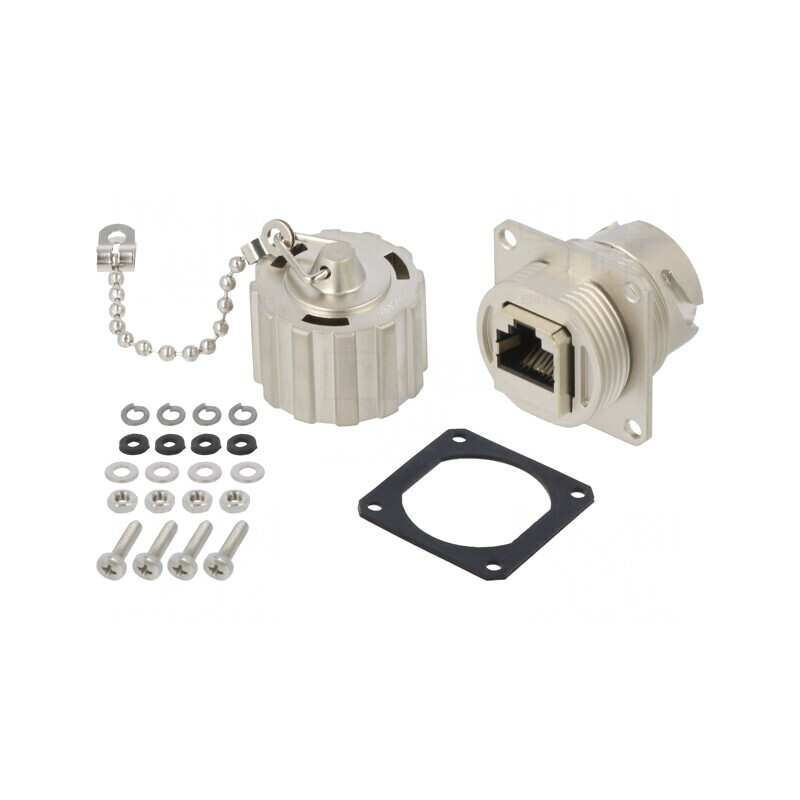Adaptor Soclu PIN 8 Cat 6a Ecranat cu Capac Protecție | Electronic-mag.ro | Componente Electronice Adaptor Soclu PIN 8 Cat 6a Ecranat cu Capac Protecție | Electronic-mag.ro | Componente Electronice