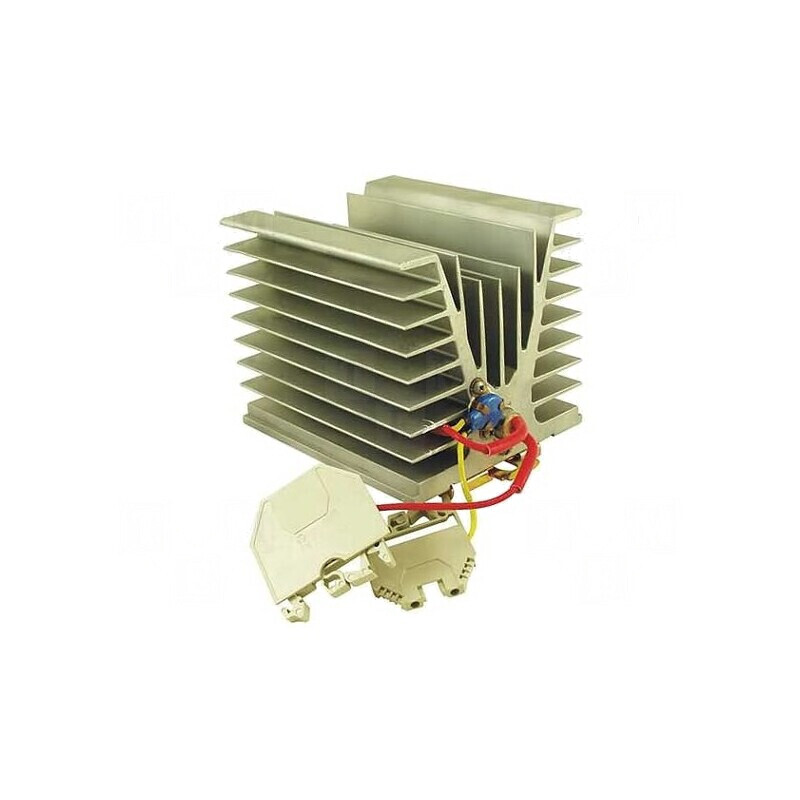 Aparat de Încălzire cu Radiator 60W 230V pentru Șină DIN | Electronic-mag.ro | Componente Electronice