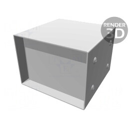 Carcasă din oțel cu panou 1458A3 102x102x76mm | Electronic-mag.ro | Componente Electronice