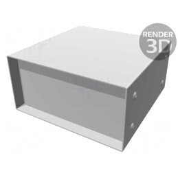 Carcasă metalică cu panou 152x152x76mm | Electronic-mag.ro | Componente Electronice