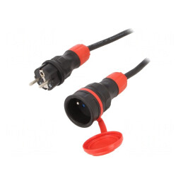 Prelungitor Alimentare Negru 15m 16A | Electronic-mag.ro | Componente Electronice