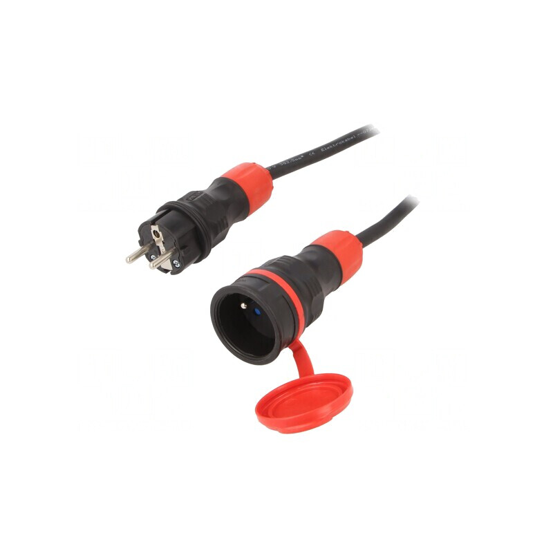Prelungitor Alimentare Negru 15m 16A | Electronic-mag.ro | Componente Electronice