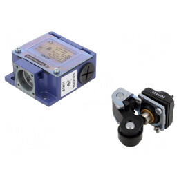 Limitator Cursă Rola Plastic Ø20mm 10A NO NC | Electronic-mag.ro | Componente Electronice