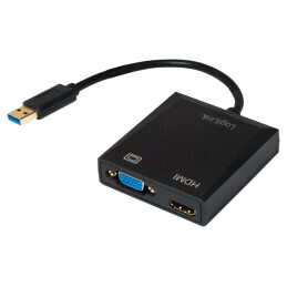 Adaptor USB 2.0/3.0 Negru