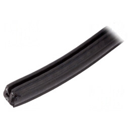 Ecran EPDM Negru 5m x 11,5mm pentru Margini și Orificii