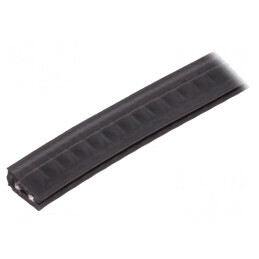 Ecran EPDM 5m Negru 15.5mm | Electronic-mag.ro | Componente Electronice