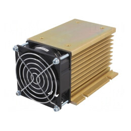 Radiator Extrudat 120mm pentru Relee SSR Trifazate Aurie | Electronic-mag.ro | Componente Electronice