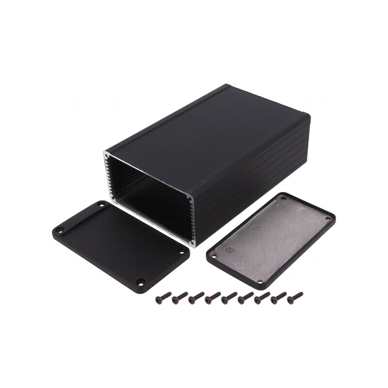 Carcasă aluminiu neagră IP54 104x160x55mm | Electronic-mag.ro | Componente Electronice Carcasă aluminiu neagră IP54 104x160x55mm | Electronic-mag.ro | Componente Electronice