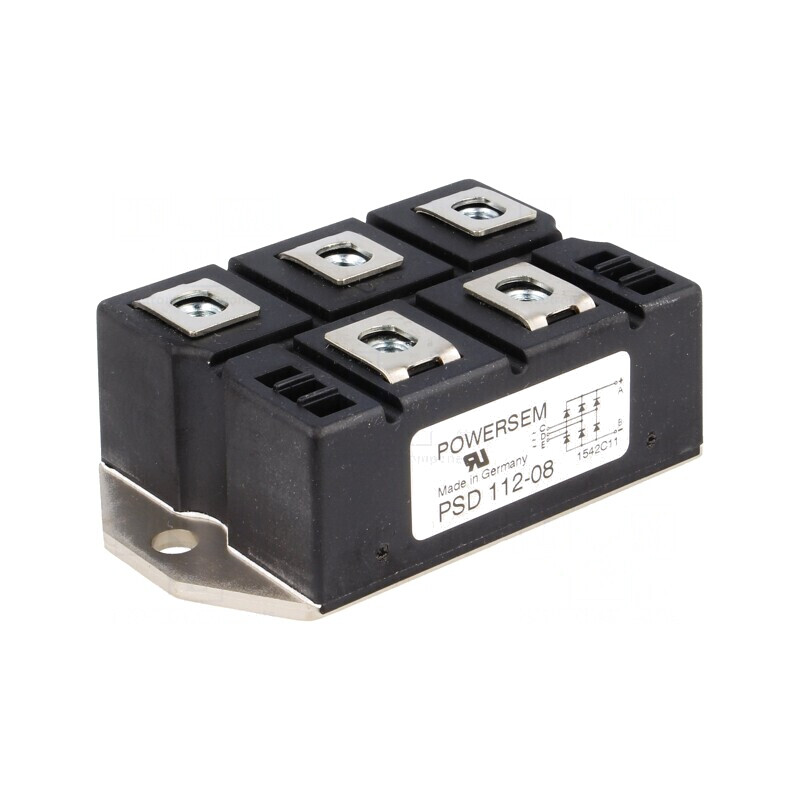 Punte Redresoare Trifazat 0.8kV 127A PSD 112/08 | Electronic-mag.ro | Componente Electronice Punte Redresoare Trifazat 0.8kV 127A PSD 112/08 | Electronic-mag.ro | Componente Electronice