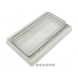 Panou Pliabil Policarbonat 213x133x40mm IP55 | Electronic-mag.ro | Componente Electronice