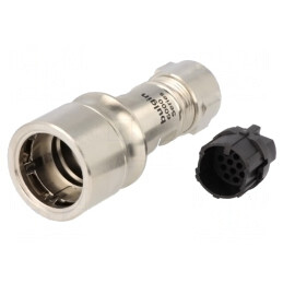 Conector circular mufă tată 16 pini fără contacte pe cablu | Electronic-mag.ro | Componente Electronice