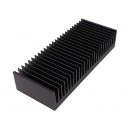 Radiator extrudat cu aripioare negru 100x250x50mm | Electronic-mag.ro | Componente Electronice
