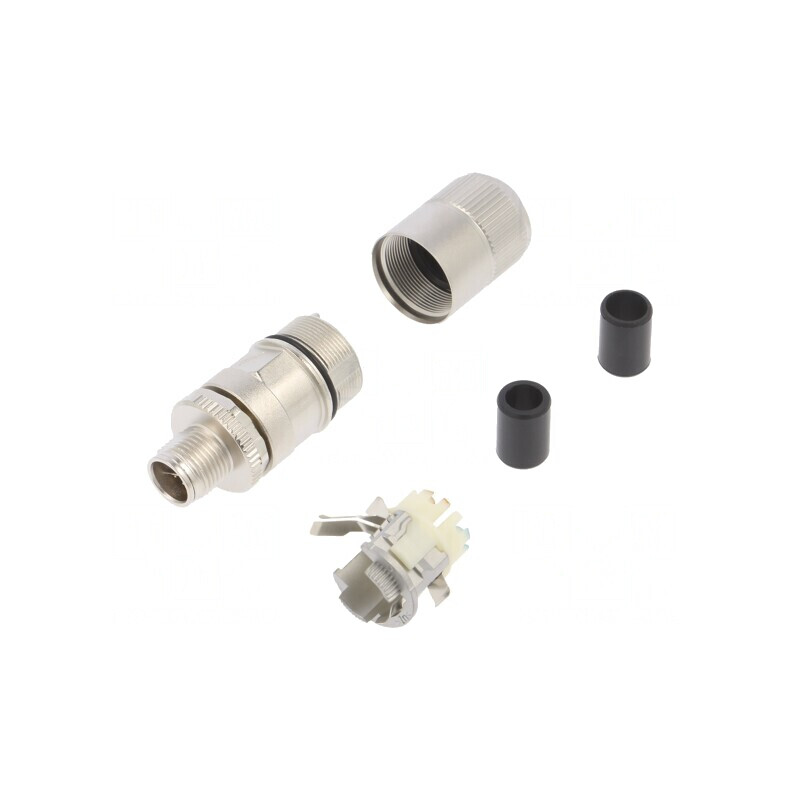 Mufă M12 8 pini tată Profinet IP67 cablu drept | Electronic-mag.ro | Componente Electronice