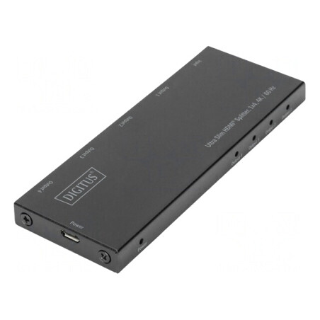 Splitter HDMI 2.0 HDCP 2.2 Negru 4 Ieşiri | Electronic-mag.ro | Componente Electronice