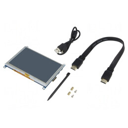 Afișaj TFT 5" 800x480 LED HDMI | Electronic-mag.ro | Componente Electronice