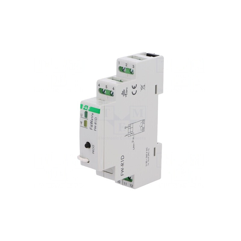 Releu F&Wave pentru șină DIN 85-265V AC/DC NO 230V FW-R1D | Electronic-mag.ro | Componente Electronice Releu F&Wave pentru șină DIN 85-265V AC/DC NO 230V FW-R1D | Electronic-mag.ro | Componente Electronice