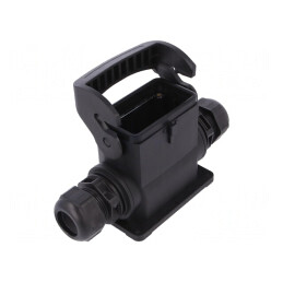 Carcasă pentru conectori HDC Han-Eco B 10B drept | Electronic-mag.ro | Componente Electronice