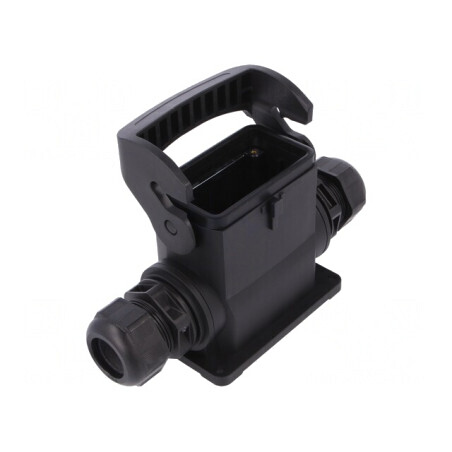Carcasă pentru conectori HDC Han-Eco B 10B drept | Electronic-mag.ro | Componente Electronice