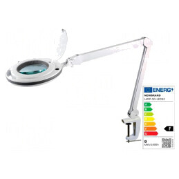 Lupă de masă cu iluminare | 5dpt(x2,25) | Ø127mm | Ø5" | 9W | 6500K | LAMP-5D-LEDN2