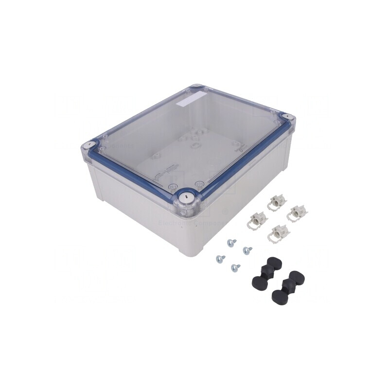 Carcasă Universală Gri Policarbonat 194x241x87mm | Electronic-mag.ro | Componente Electronice