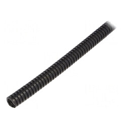 Tub de protecție poliamidă 6 neagră 23mm 50m | Electronic-mag.ro | Componente Electronice