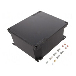 Carcasă universală cu lame de fixare 168x192x80 mm APW 14 | Electronic-mag.ro | Componente Electronice