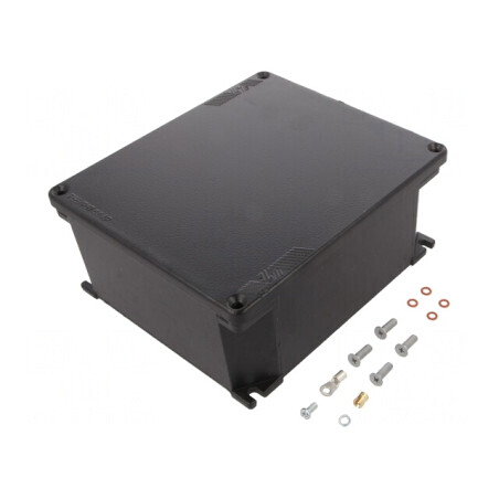 Carcasă universală cu lame de fixare 168x192x80 mm APW 14 | Electronic-mag.ro | Componente Electronice