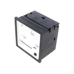 Voltmetru pe panou 0-250V 96x96mm | Electronic-mag.ro | Componente Electronice