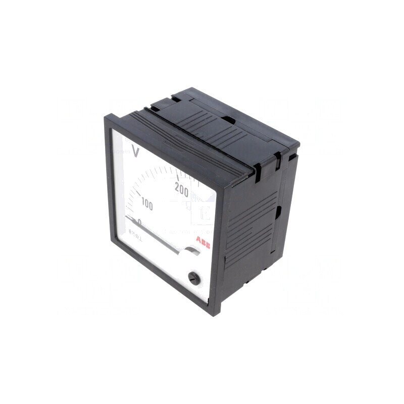 Voltmetru pe panou 0-250V 96x96mm | Electronic-mag.ro | Componente Electronice