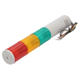 Coloană de Semnalizare LED Roșu/Ambră/Verde 24V | Electronic-mag.ro | Componente Electronice