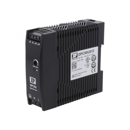 Alimentator Pulsatoriu pentru Șină DIN 50W 12V 4A | Electronic-mag.ro | Componente Electronice