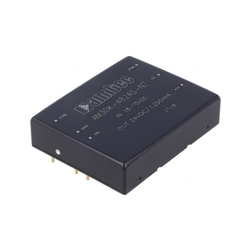 Convertor DC/DC 30W 36-75V la 24V 1,25A | Electronic-mag.ro | Componente Electronice