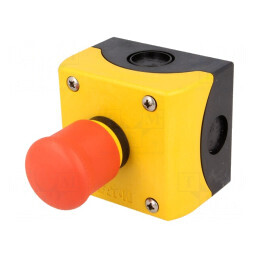 Casetă de Comandă RMQ-Titan 1 Buton Cap Ciupercă IP66 | Electronic-mag.ro | Componente Electronice