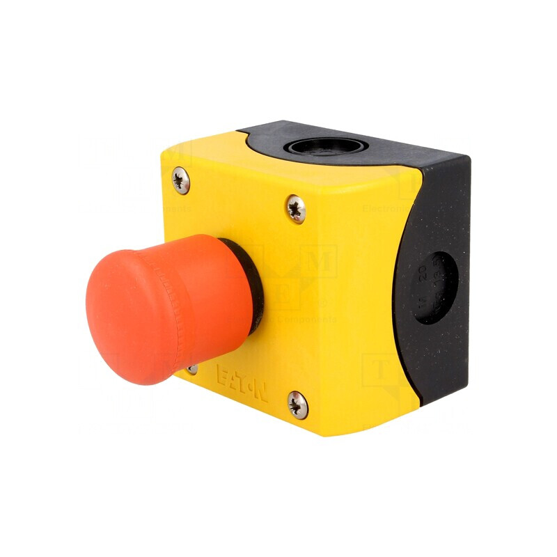 Casetă de Comandă RMQ-Titan cu 1 Buton Ciupercă IP66 | Electronic-mag.ro | Componente Electronice
