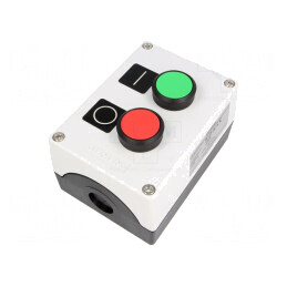 Casetă de comandă 2 butoane IP67 plastic | Electronic-mag.ro | Componente Electronice