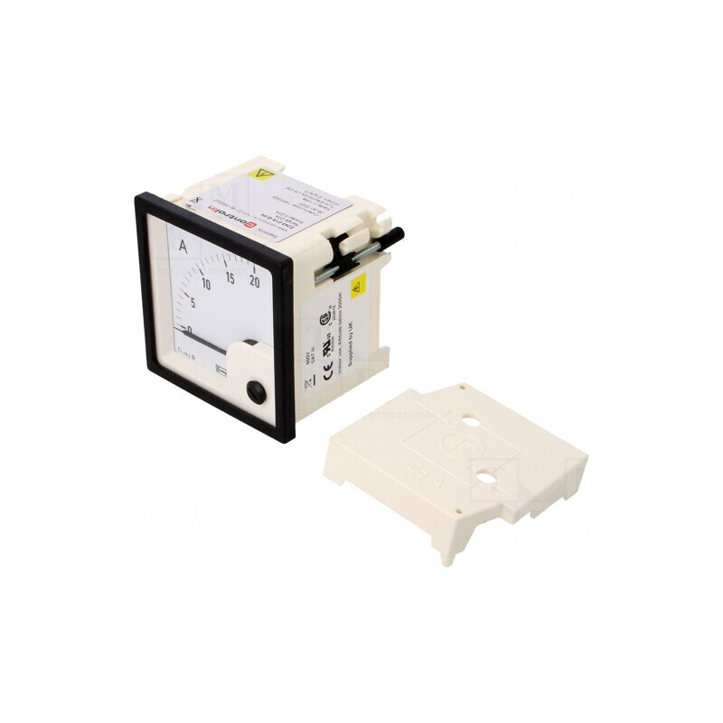 Ampermetru pe panou 0-20A 72x72mm | Electronic-mag.ro | Componente Electronice