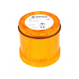 Semnalizator LED Galben 24V IP65 Ø70x65mm | Electronic-mag.ro | Componente Electronice
