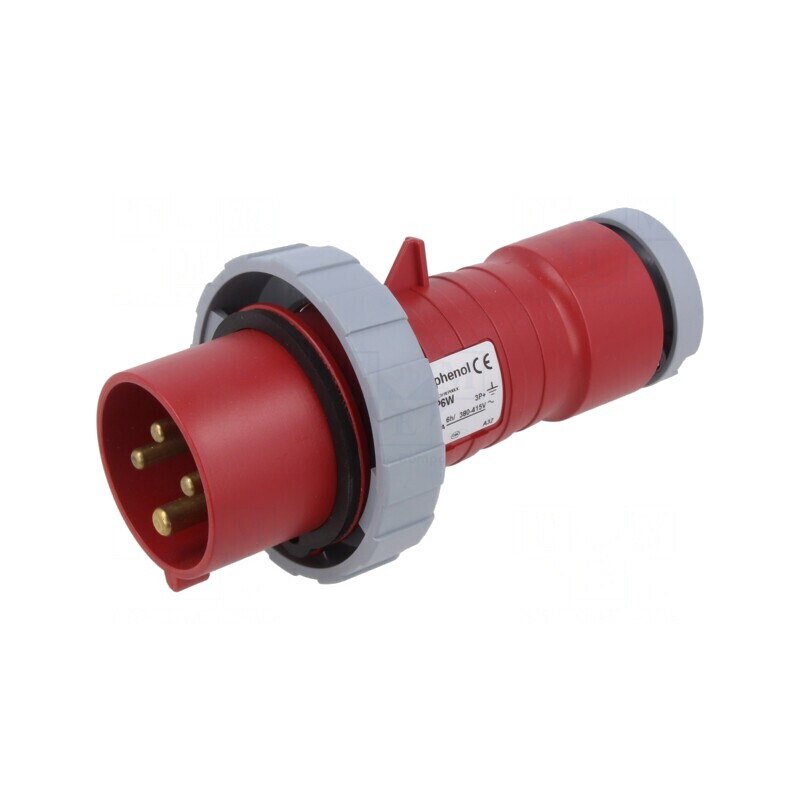 Conector Alimentare AC Trifazat Drept pe Cablul | Electronic-mag.ro | Componente Electronice