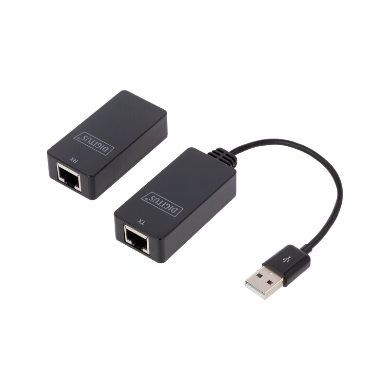 Extender USB Negru 50m USB 1.1/2.0 | Electronic-mag.ro | Componente Electronice