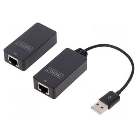 Extender USB Negru 50m USB 1.1/2.0 | Electronic-mag.ro | Componente Electronice