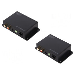 Extender audio RCA x3 RJ45 Aurit Cat 5e | Electronic-mag.ro | Componente Electronice
