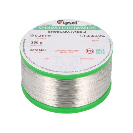 Sârmă de Lipit Fără Plumb 250g 250um Bobină | Electronic-mag.ro | Componente Electronice
