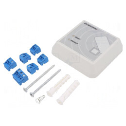 Cititor RFID 125kHz Alb 82x82x22mm RS485 GPIO 8-16V | Electronic-mag.ro | Componente Electronice
