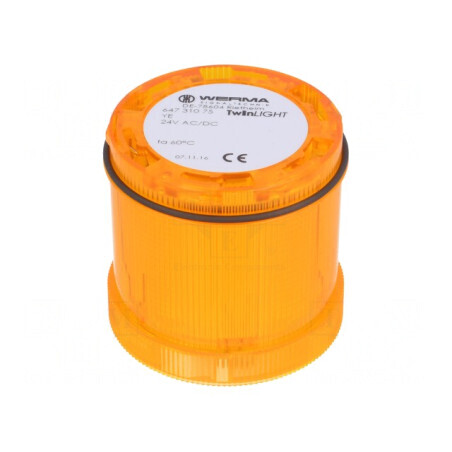 Semnalizator LED Galben 24V IP65 | Electronic-mag.ro | Componente Electronice