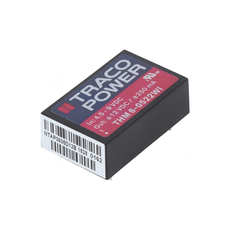 Convertor DC/DC 6W 4.5-9V la 12V/-12V THM 6-0522WI | Electronic-mag.ro | Componente Electronice Convertor DC/DC 6W 4.5-9V la 12V/-12V THM 6-0522WI | Electronic-mag.ro | Componente Electronice