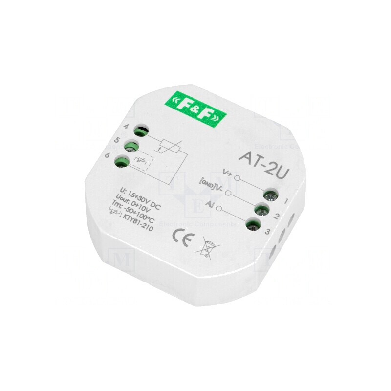 Adaptor de Temperatură 15-30VDC 0-10V KTY81-210 | Electronic-mag.ro | Componente Electronice