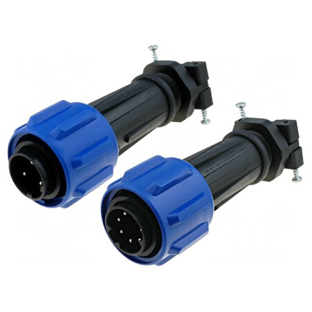 Conector circular mufă tată 5 PIN filet interior prin rotire PXA911/05/P | Electronic-mag.ro | Componente Electronice