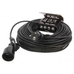 Prelungitor alimentare negru 40m 10A | Electronic-mag.ro | Componente Electronice