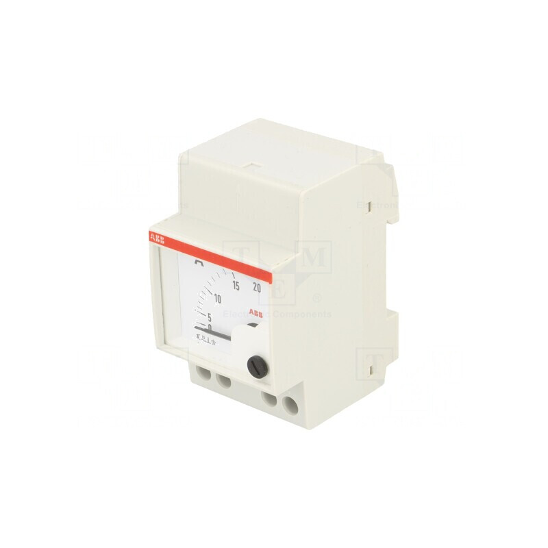 Ampermetru pentru şină DIN I AC 0-20A Clasa 1.5 50-60Hz AMT1 | Electronic-mag.ro | Componente Electronice Ampermetru pentru şină DIN I AC 0-20A Clasa 1.5 50-60Hz AMT1 | Electronic-mag.ro | Componente Electronice