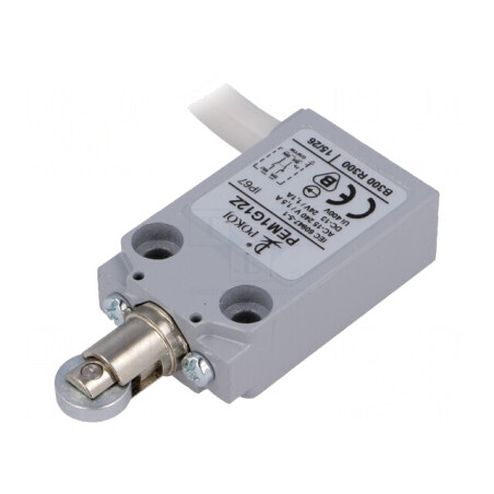 Limitator Cursă Rola Metalică Ø12mm 5A PEM1G12Z | Electronic-mag.ro | Componente Electronice